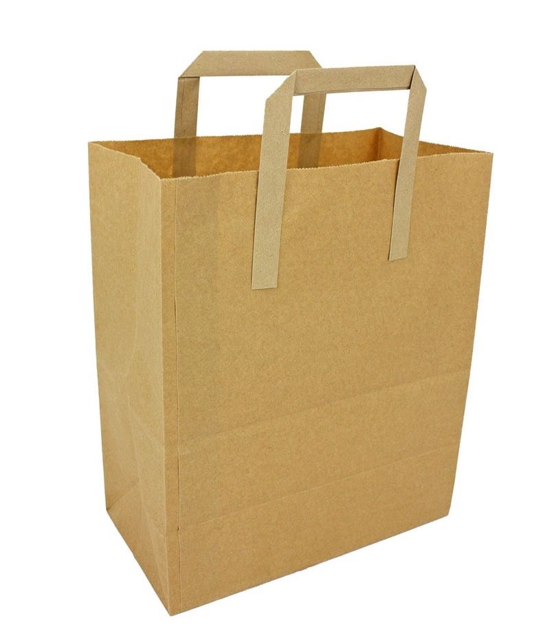 Large Paper Carrier Brown Bag 250pcs